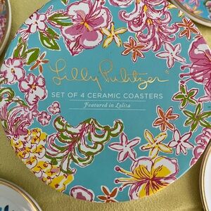 Lilly Pulitzer Ceramic Coaster Set